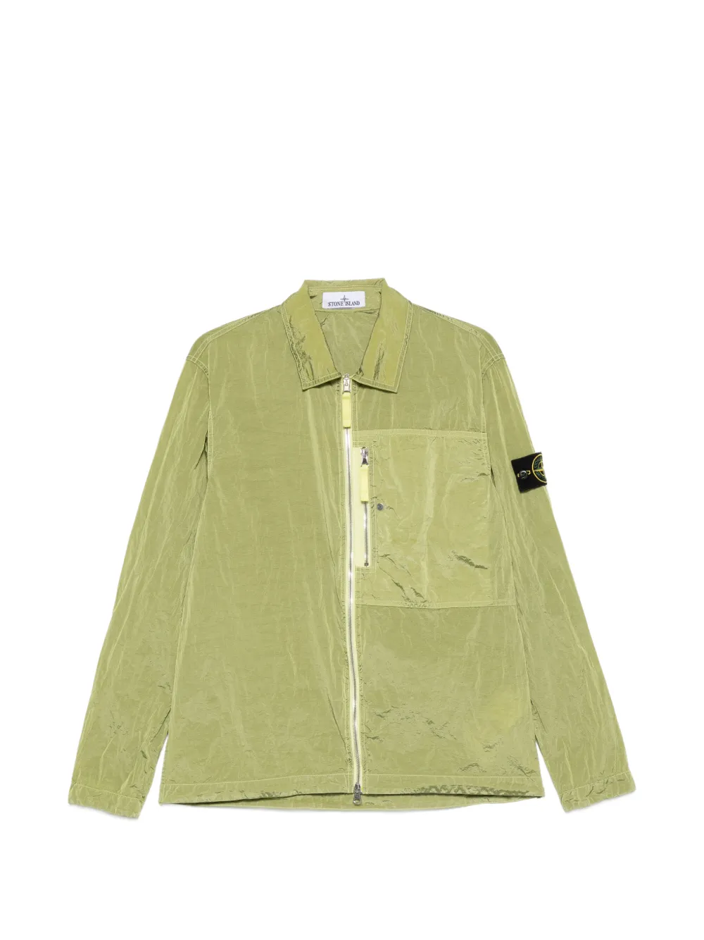 Stone Island zip-up overshirt - Verde