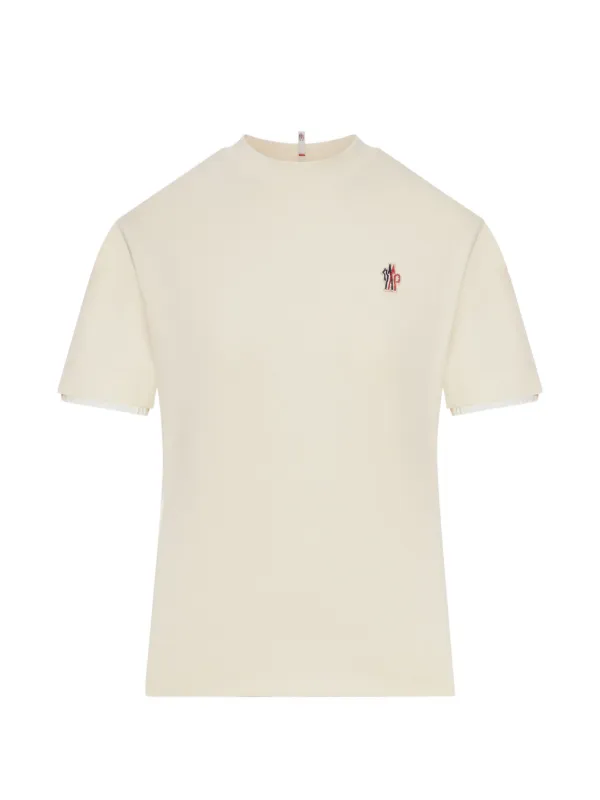 Moncler Grenoble Stretch T-shirt in Neutrals