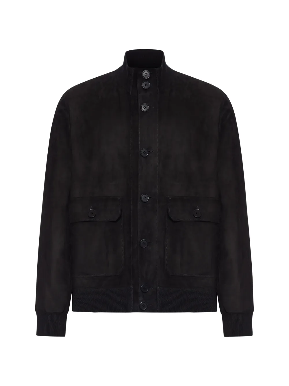 Salvatore Santoro button suede jacket - Schwarz