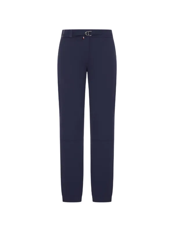 Moncler Grenoble Belted Straight Trousers in Blue