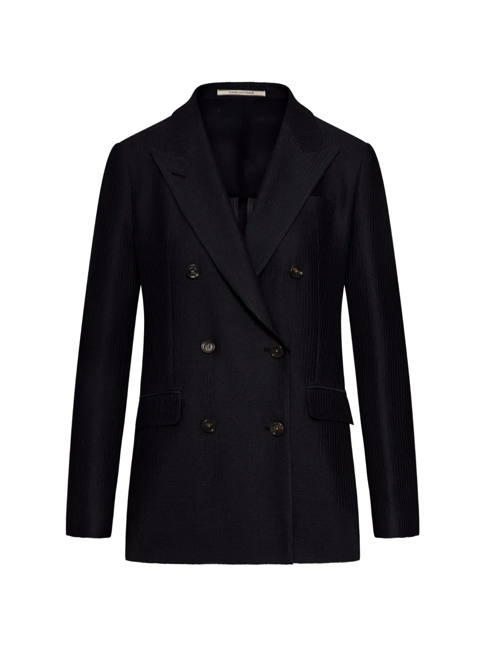 Tagliatore Double-breasted Blazer In Black