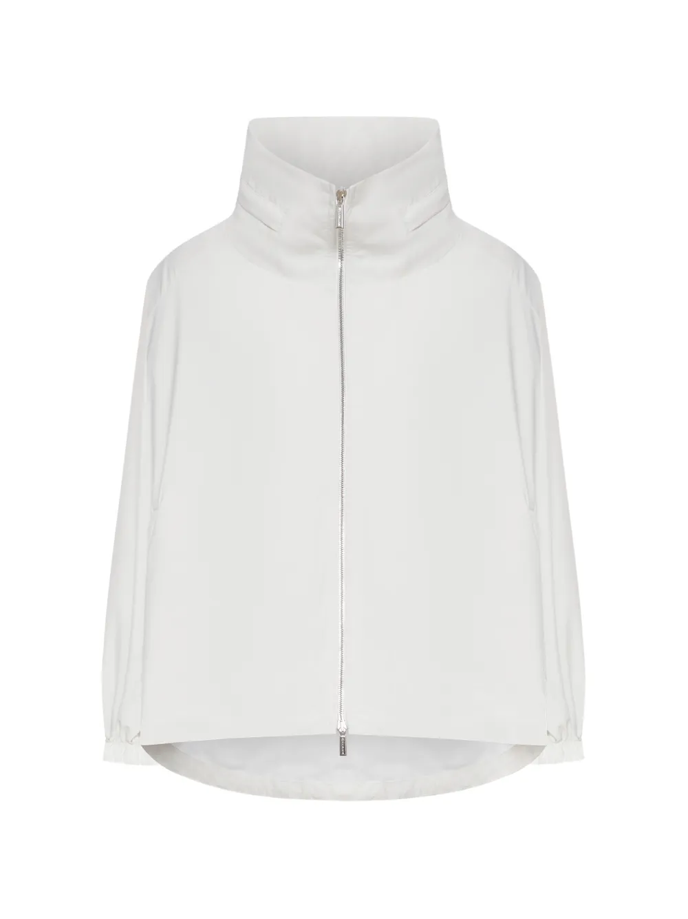 Moorer zip high-neck jacket - Bianco