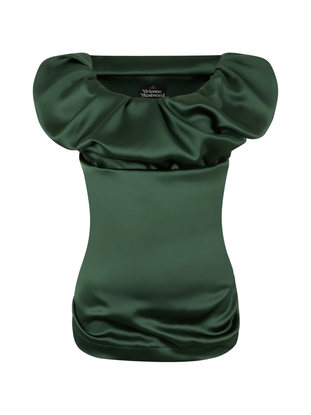 Vivienne Westwood Ginnie gesmockte blouse met pofmouwen Groen