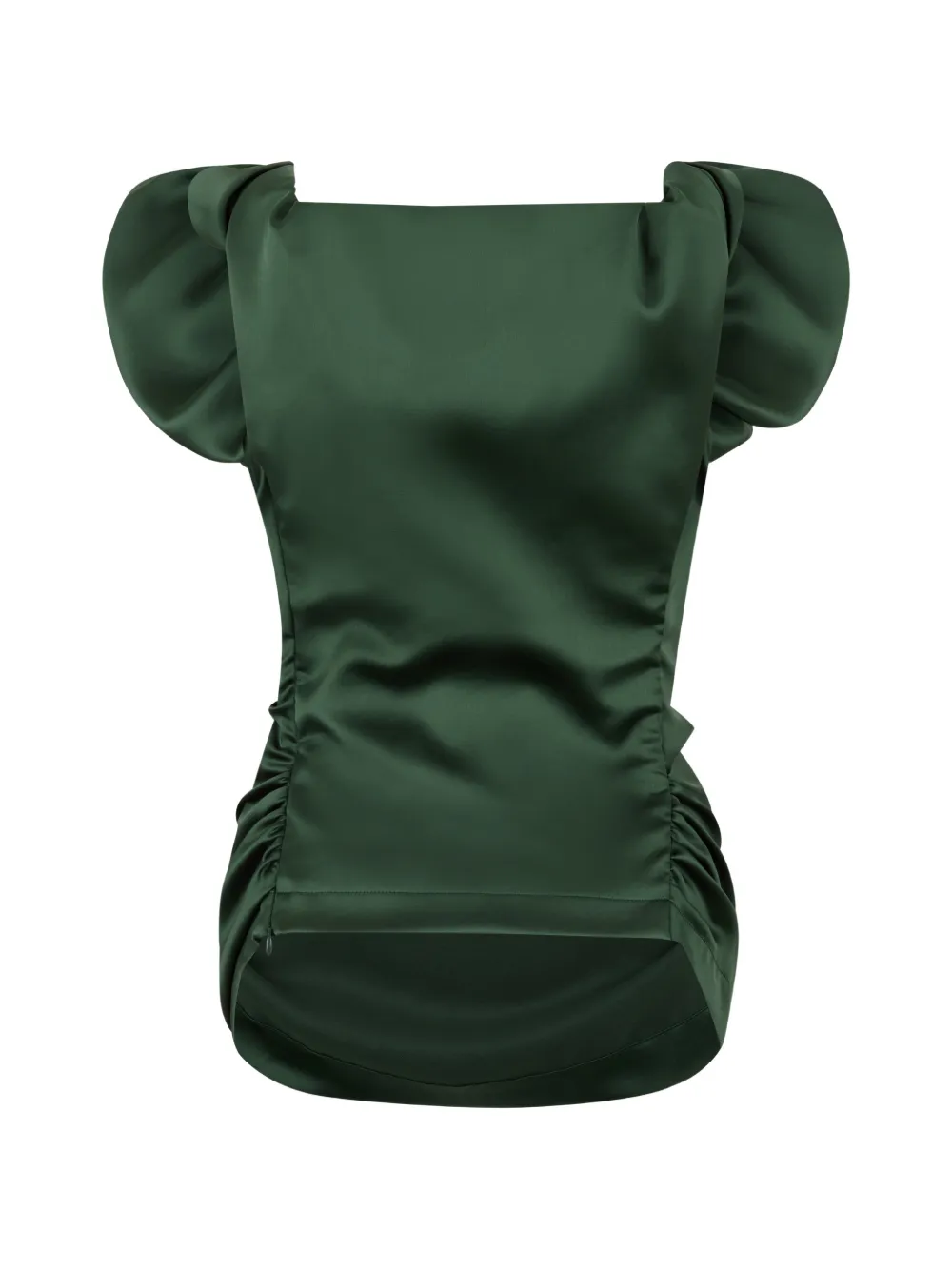 Vivienne Westwood Ginnie gathered puff-sleeve blouse - Verde