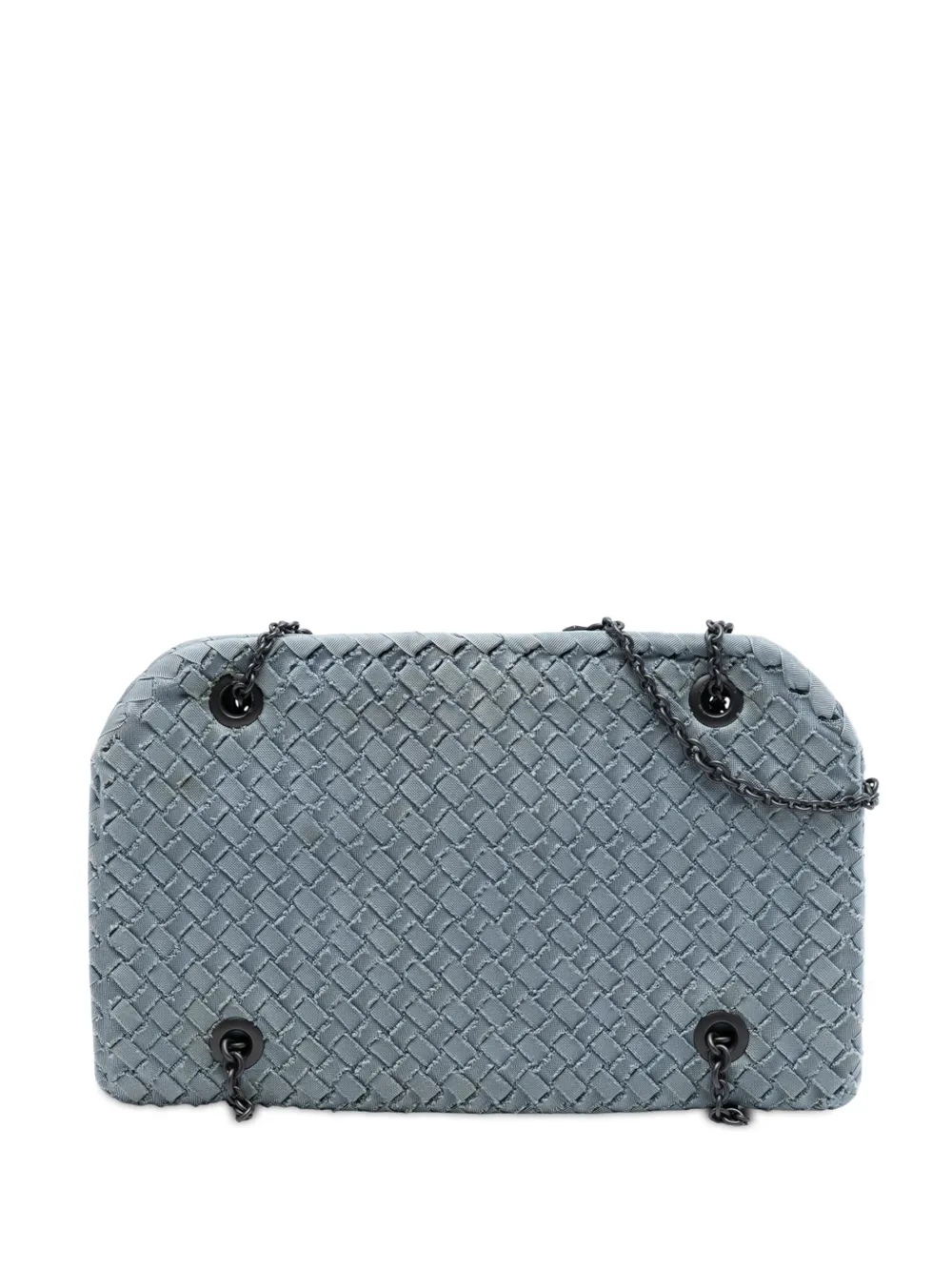 Bottega Veneta Pre-Owned Borsa a spalla Duo Intrecciato con dettaglio in gros grain 2012-2025 - Blu