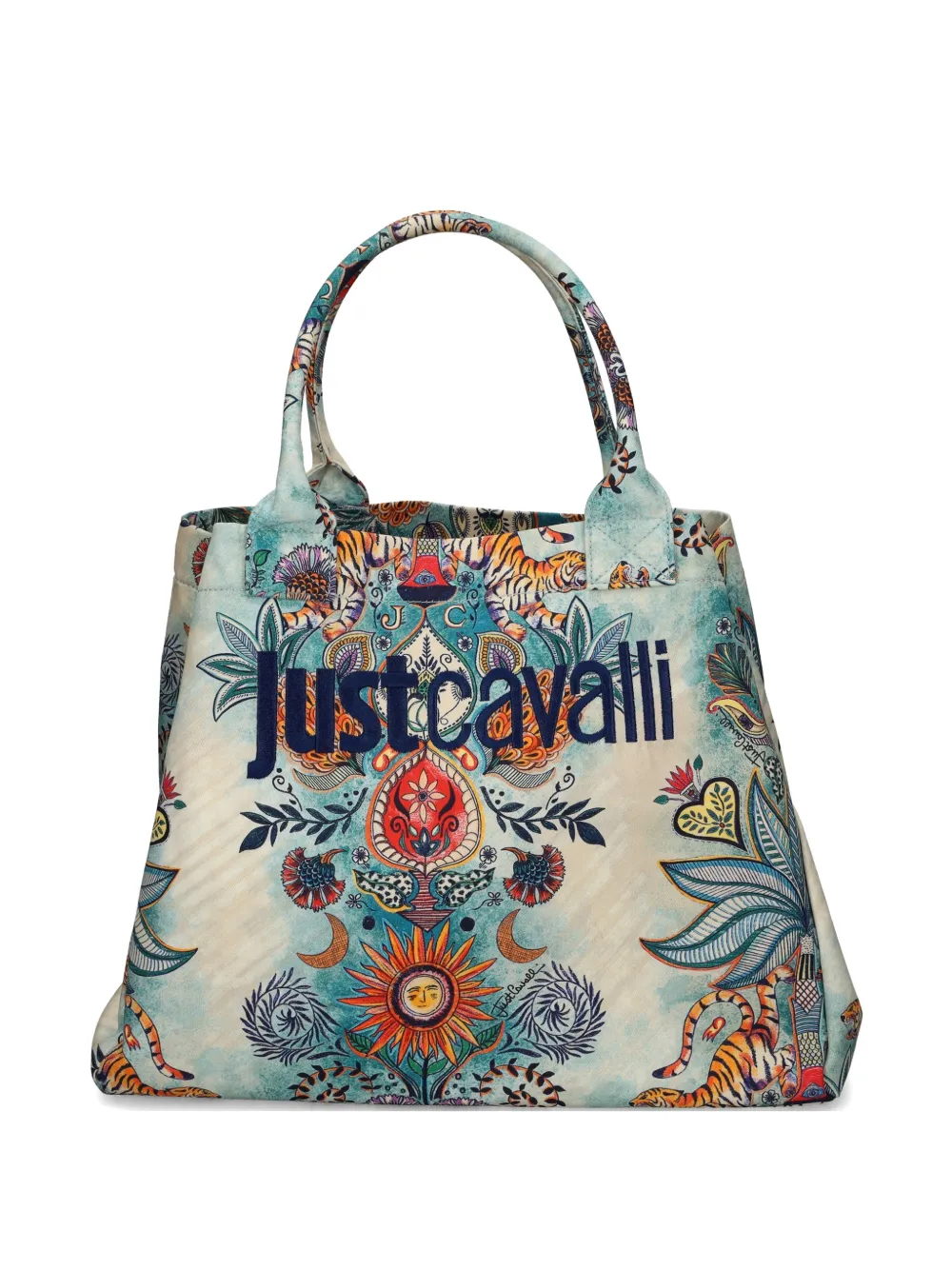 Just Cavalli floral-print tote bag - Toni neutri