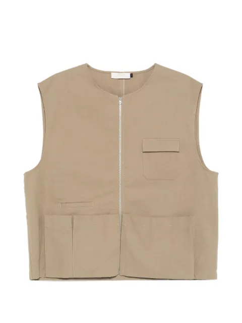 Amomento chest-pocket zip-up gilet