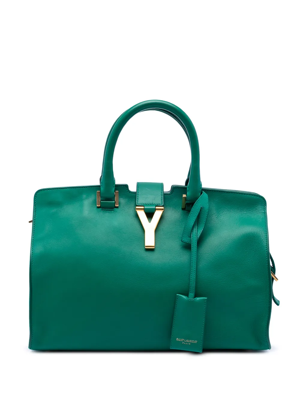 Saint Laurent Pre-Owned Borsa a tracolla Cabas Chyc piccola in pelle di vitello 2013-2015 - Verde