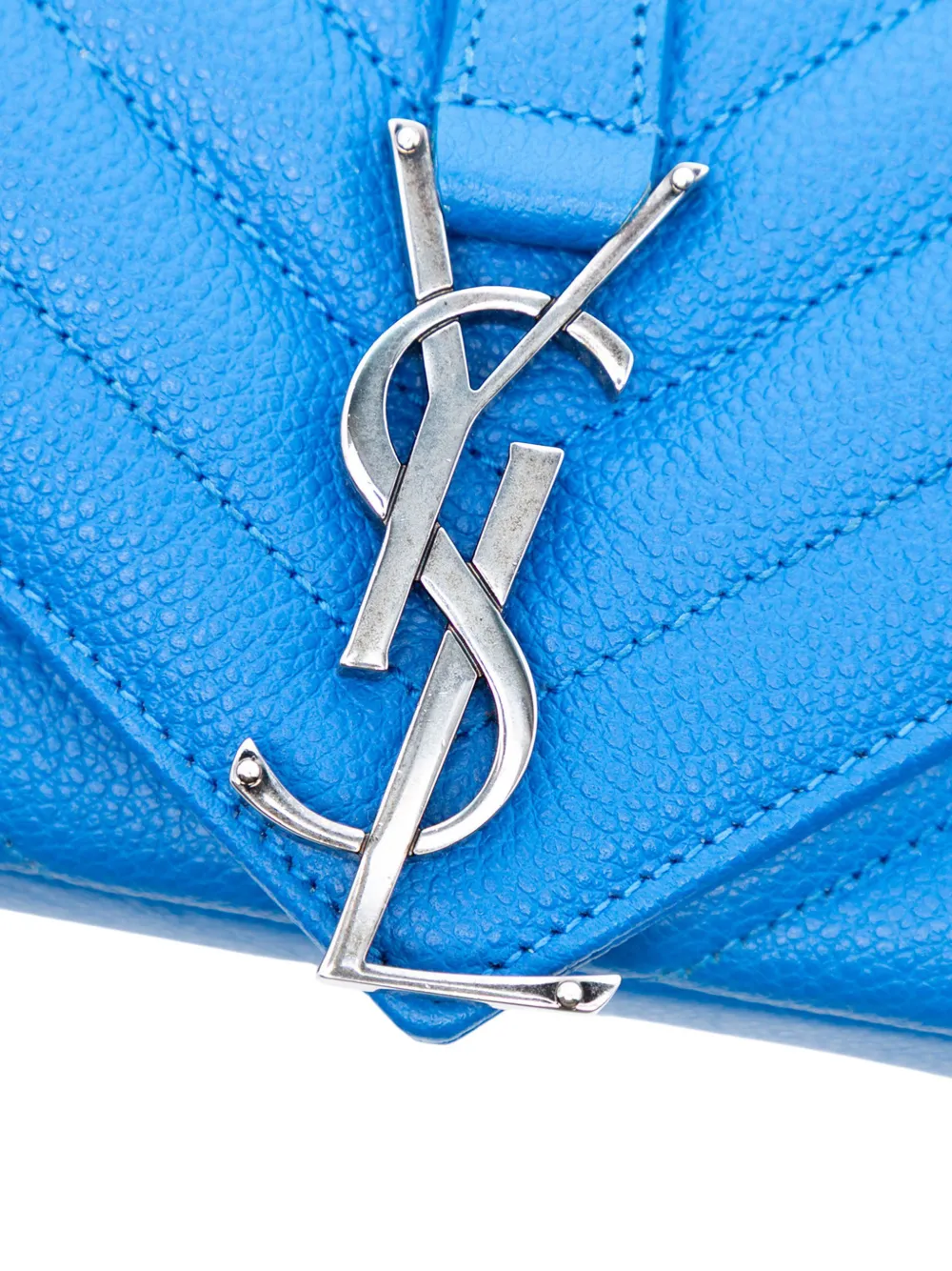 2015 Baby Grained Calfskin Chevron Classic Monogram Chain Bag Crossbody Bag