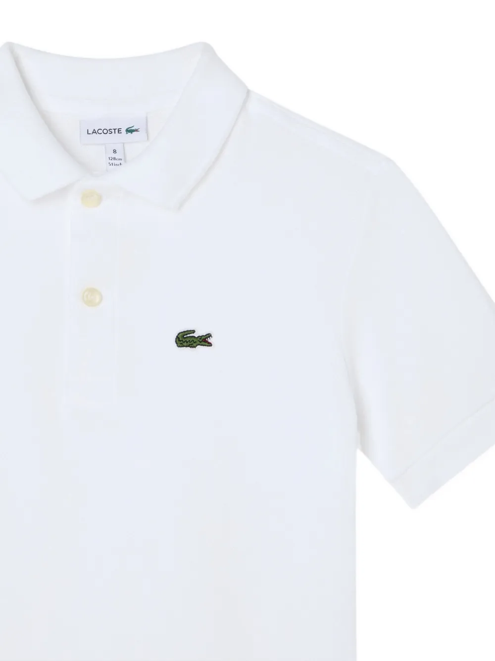 Lacoste Kids Poloshirt met korte mouwen en logo Wit