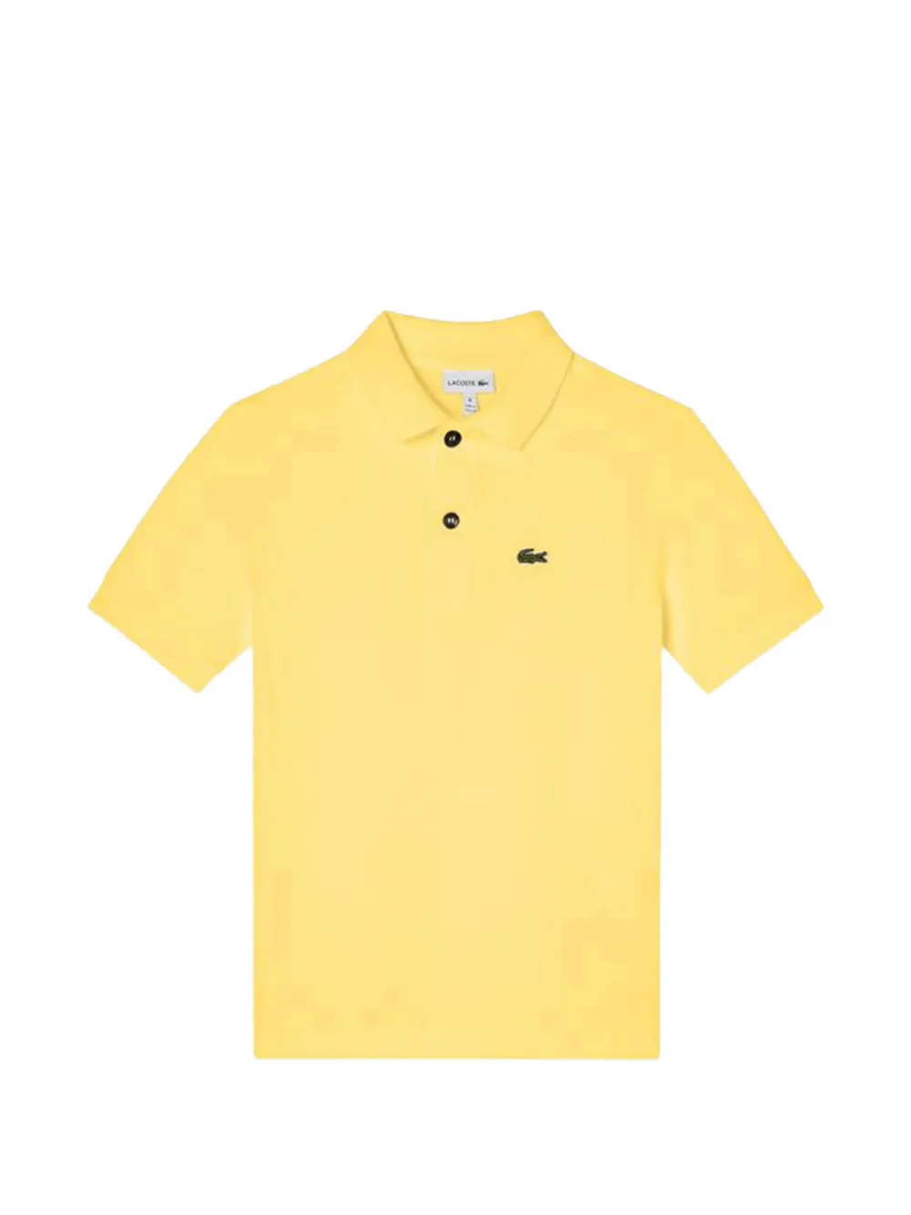 Lacoste Kids buttoned logo-embroidery polo shirt - Giallo