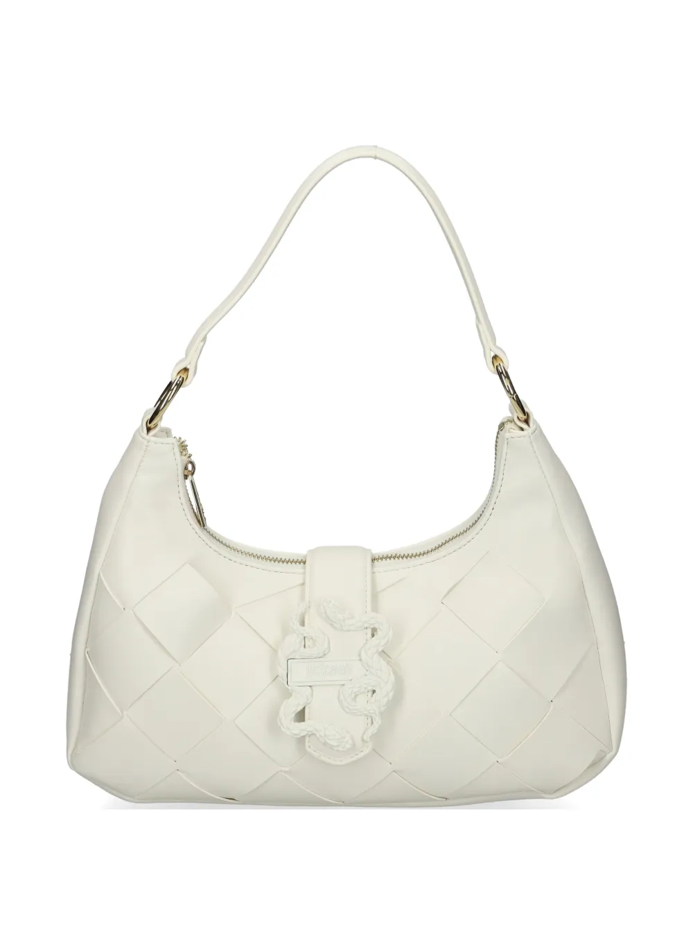 Just Cavalli woven buckle-snake bag - Toni neutri