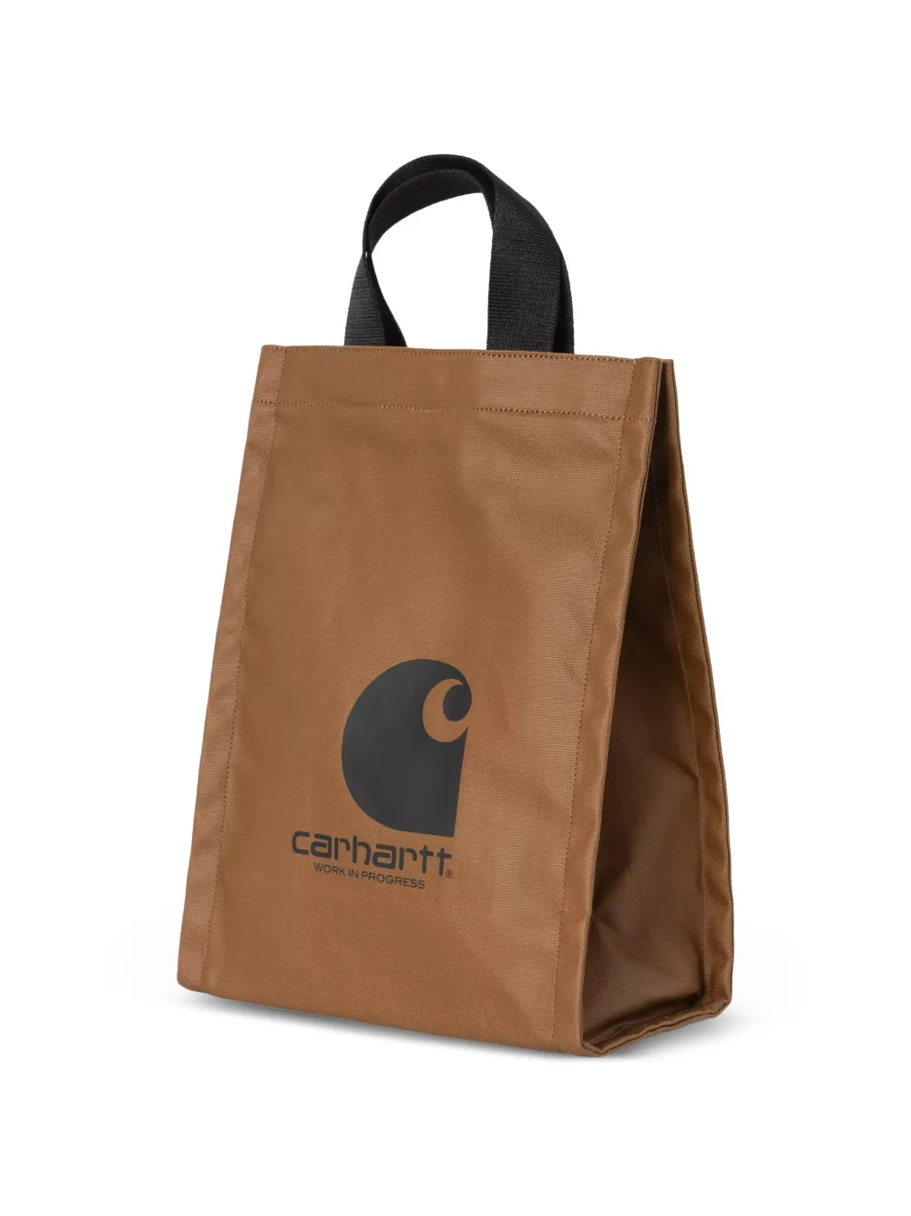 Carhartt WIP Canvas shopper met logo Beige
