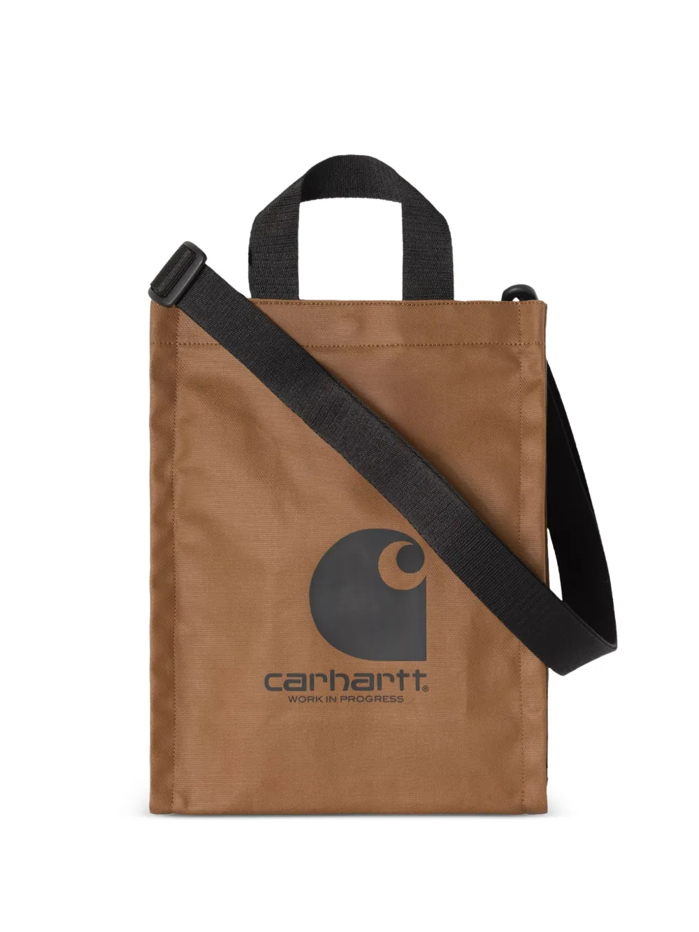 Carhartt WIP logo canvas tote bag - Toni neutri