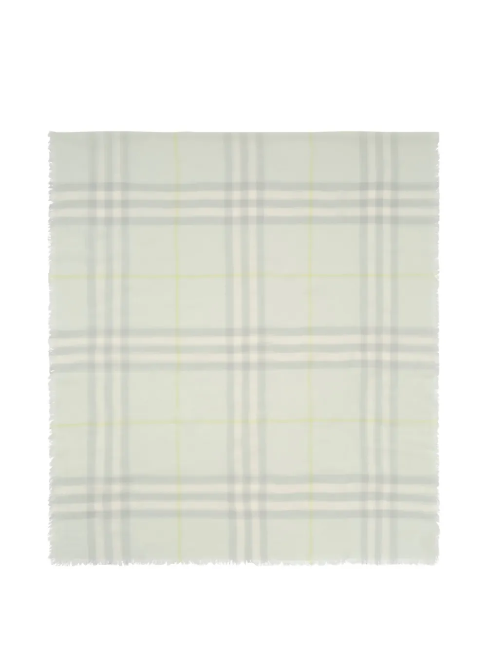 Burberry wide Check wool scarf - Verde