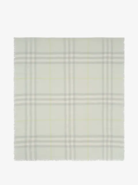 Burberry wide Check wool scarf