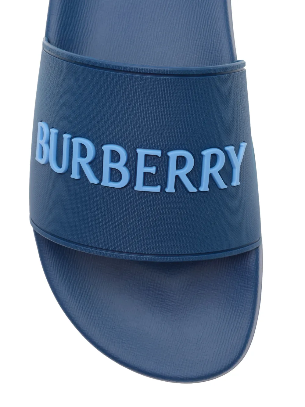 Burberry Logo Slides | Blue | FARFETCH JO