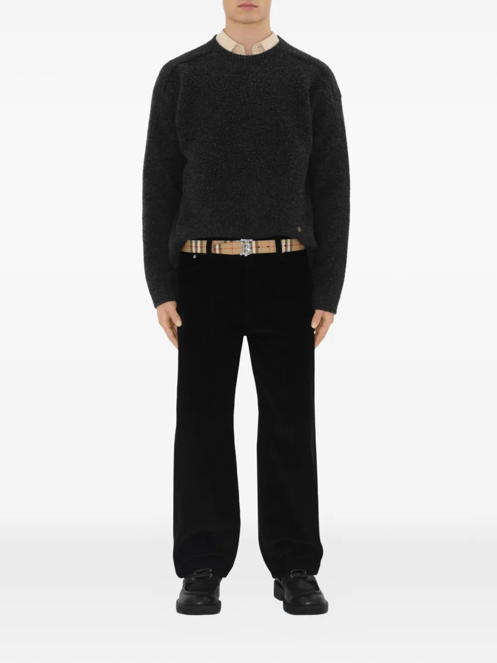 Burberry Check TB omkeerbare riem Beige