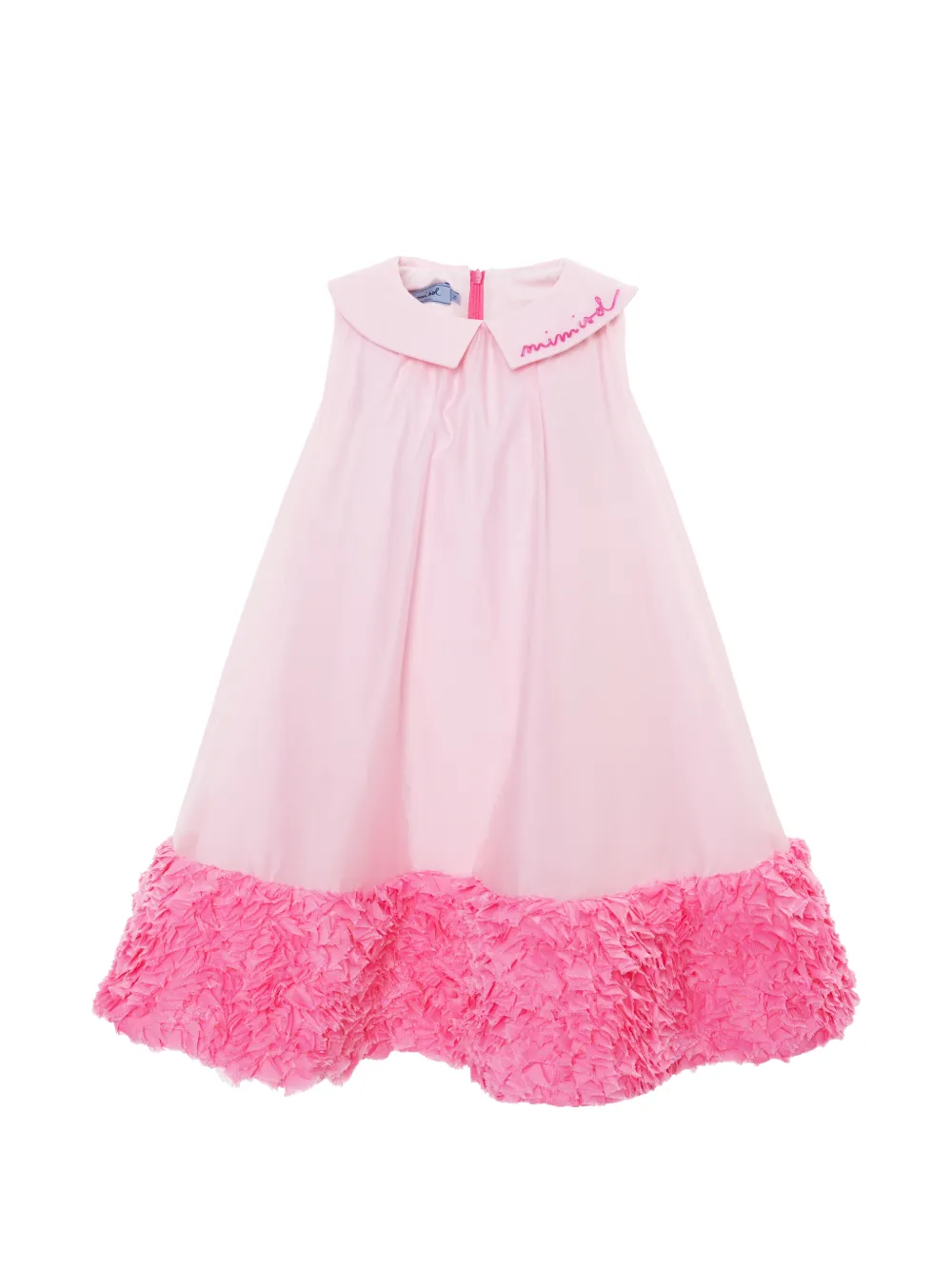 Mi Mi Sol ruffled collar dress - Pink