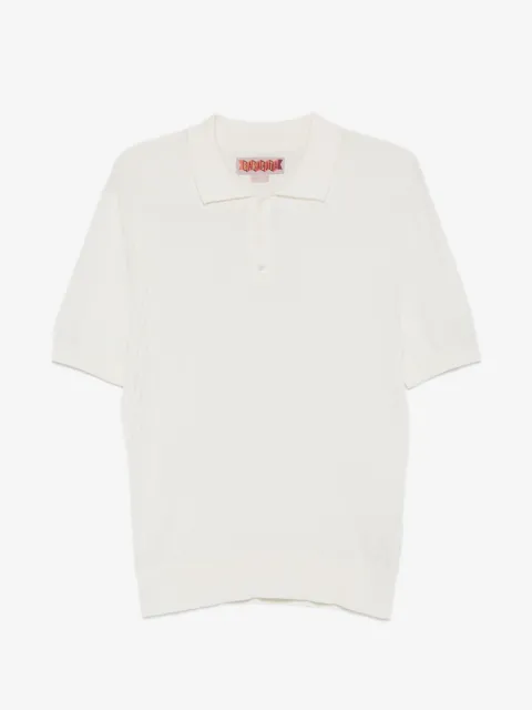 Baracuta ribbed polo shirt