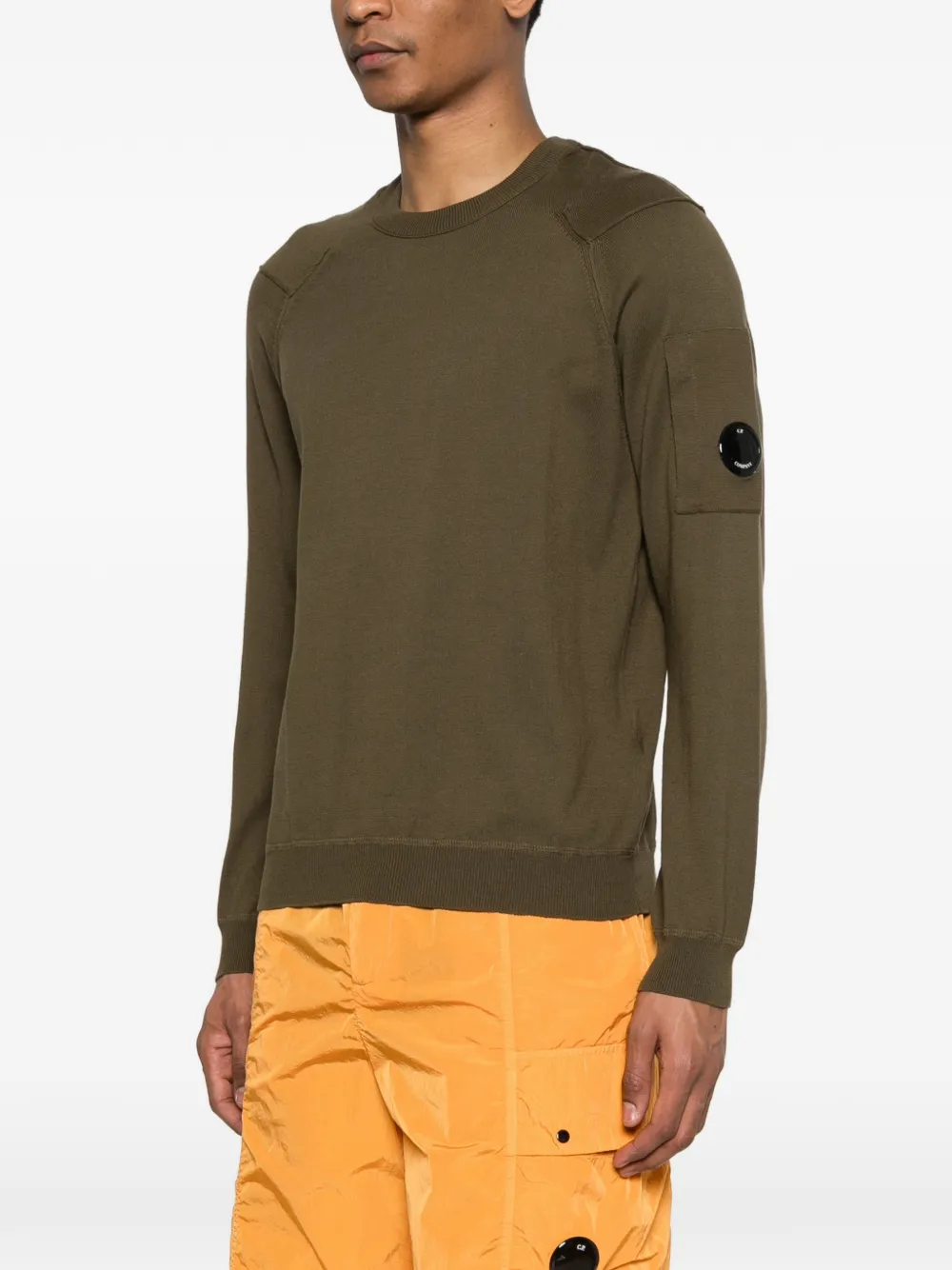 C.P. Company Lens sweater met ronde hals Groen