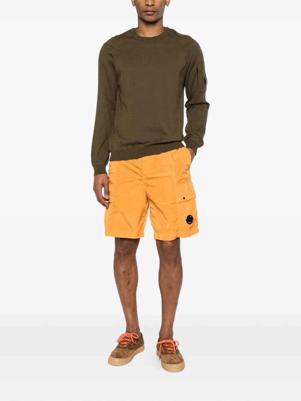 C.P. Company Lens sweater met ronde hals Groen