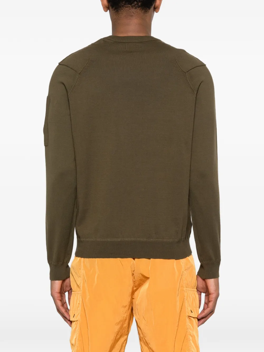 C.P. Company Lens sweater met ronde hals Groen