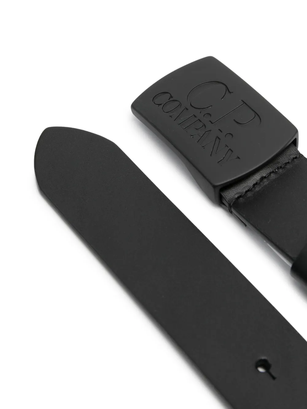 C.P. Company Leren riem Zwart