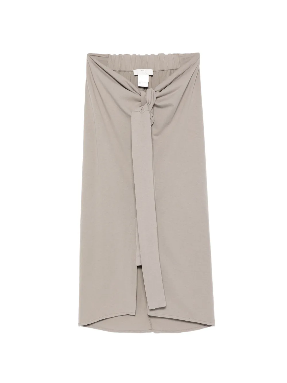 Tela Rolling/Jrs knot slit midi skirt - Grigio
