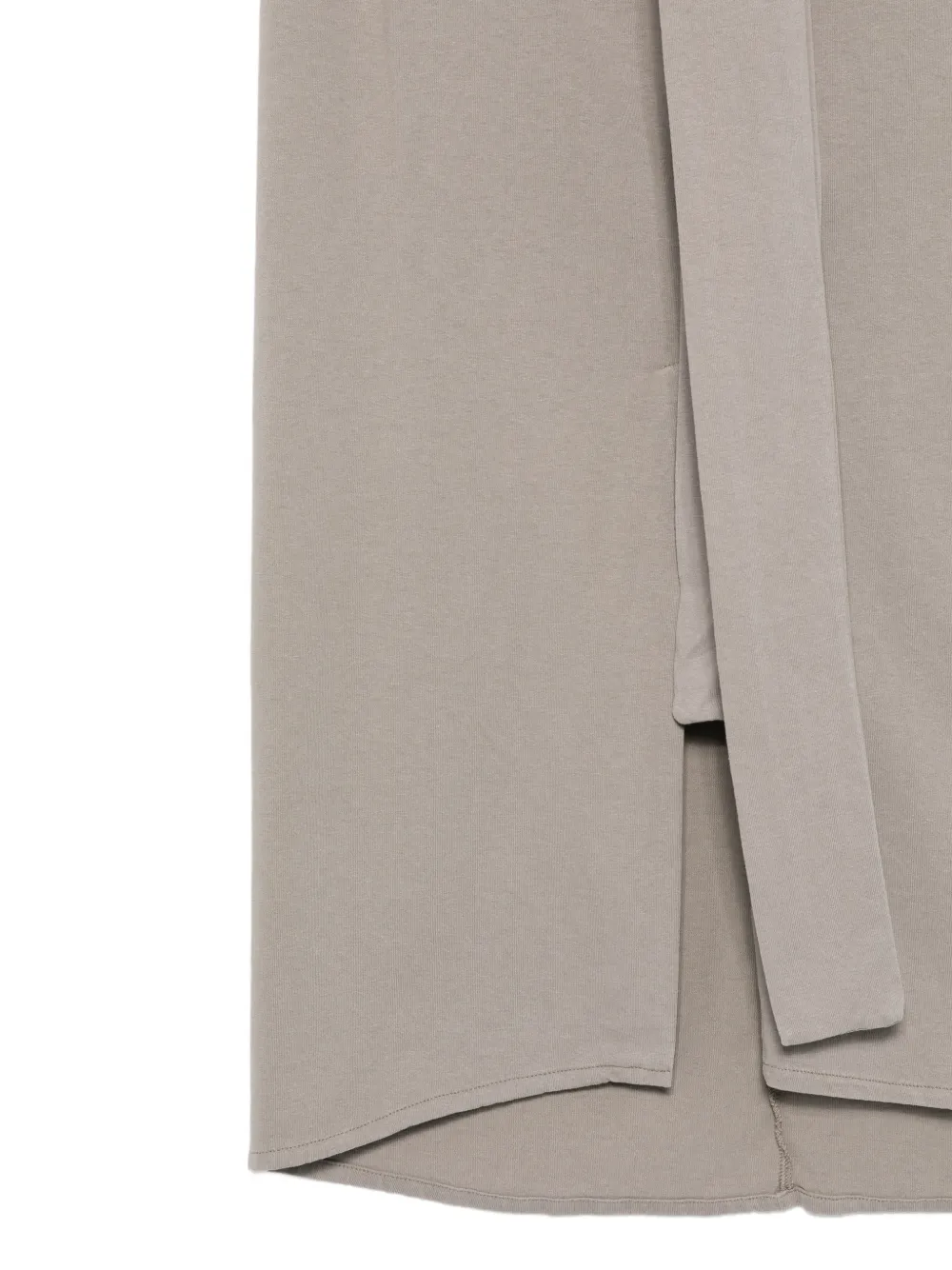 Tela Rolling/jrs Knot Slit Midi Skirt - Grey 