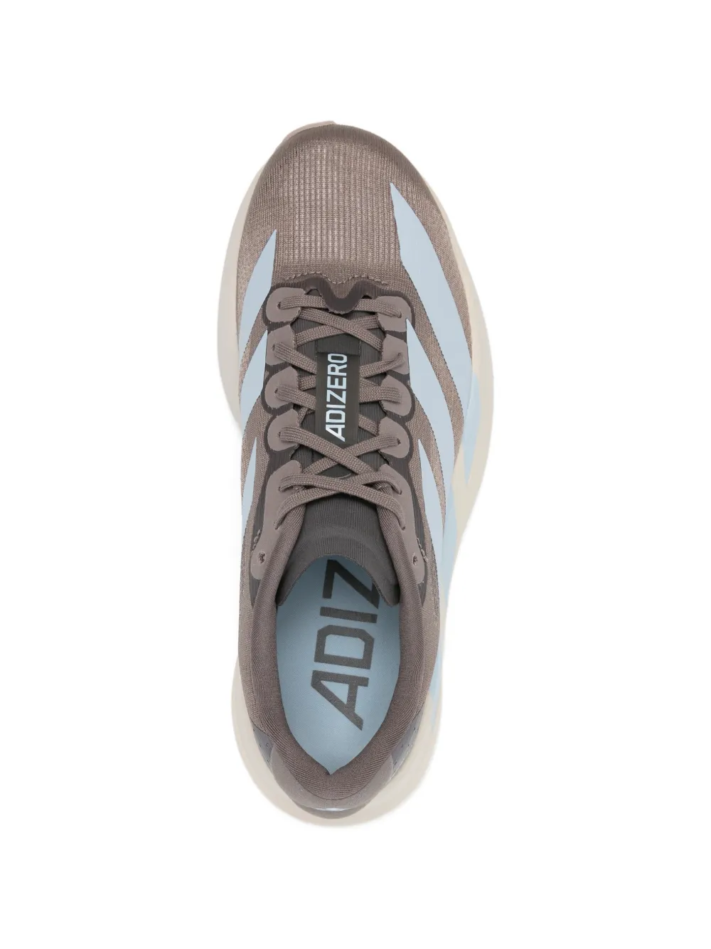 adidas Adizero Evo gestreepte sneakers met vlakken Grijs