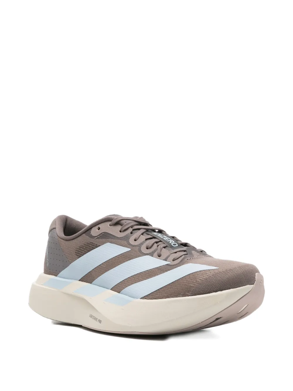 adidas Adizero Evo gestreepte sneakers met vlakken Grijs