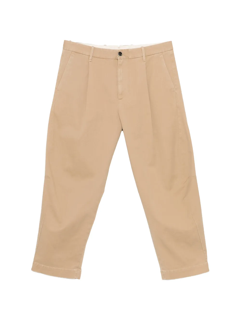 Nine In The Morning pleated tapered trousers - Toni neutri