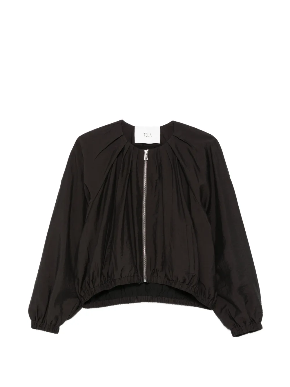 Tela D. Nube zip jacket - Marrone