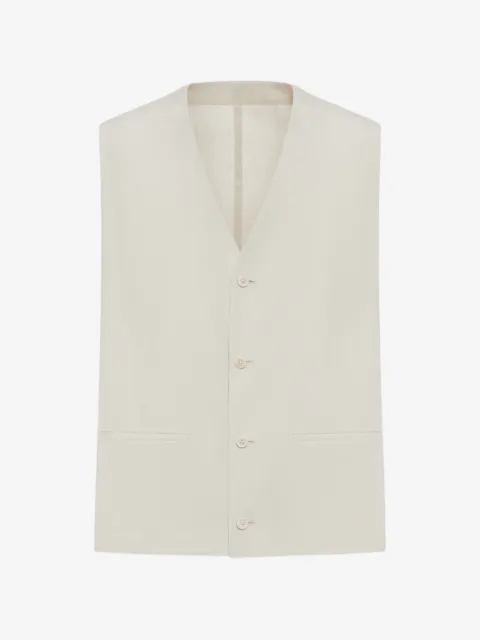Lardini V-neck button gillet