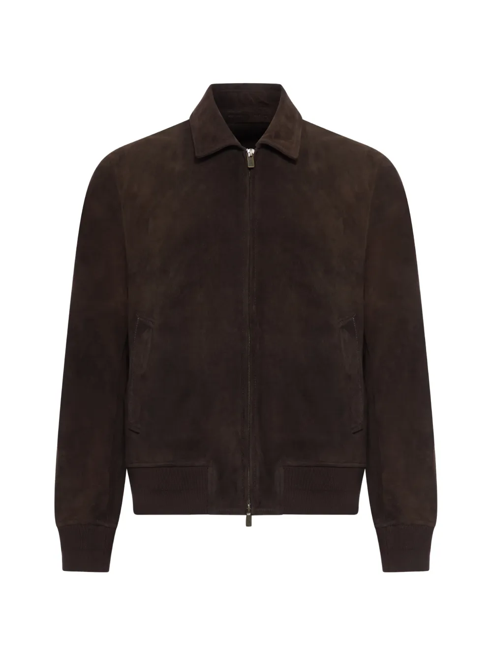Salvatore Santoro zipped suede jacket - Marrone