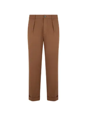 パンツ OUR LEGACY BORROWED CHINO 24AW OUR LEGACY Pleated Borrowed Chino Trousers | Brown | FARFETCH RO