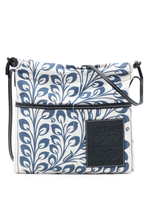 Loewe Pre-Owned 2019 Canvas Anagram Drawstring crossbody bag