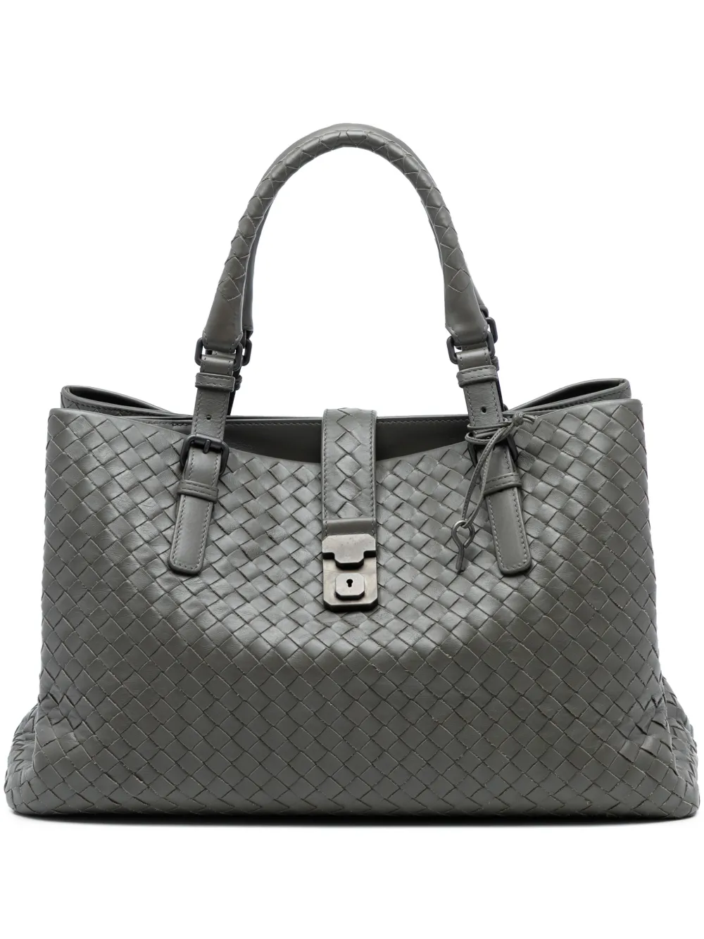 Bottega Veneta Pre-Owned Borsa tote Intrecciato Roma media in nappa 2012-2025 - Grigio