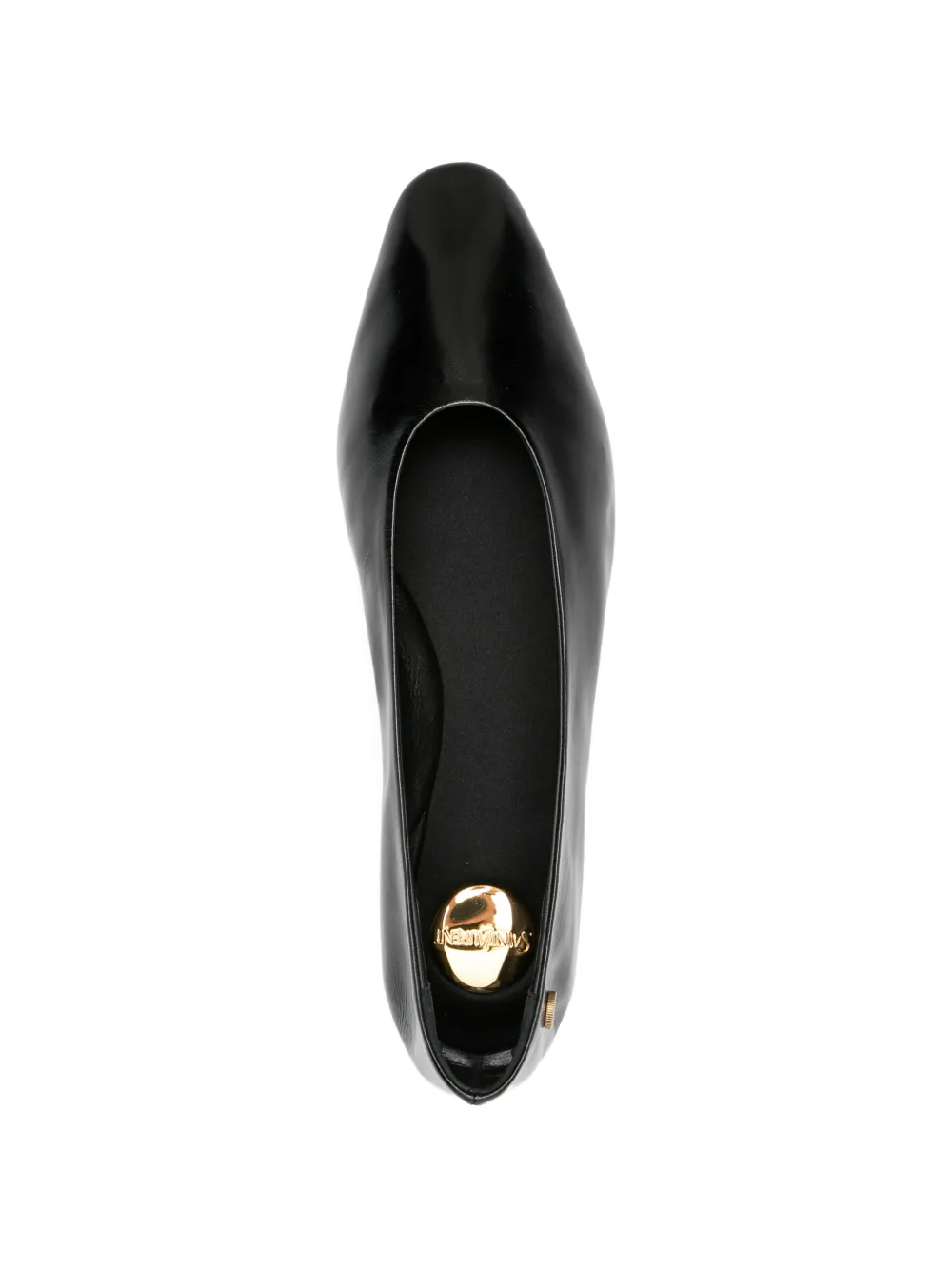 Saint Laurent Leren loafers met puntige neus Zwart