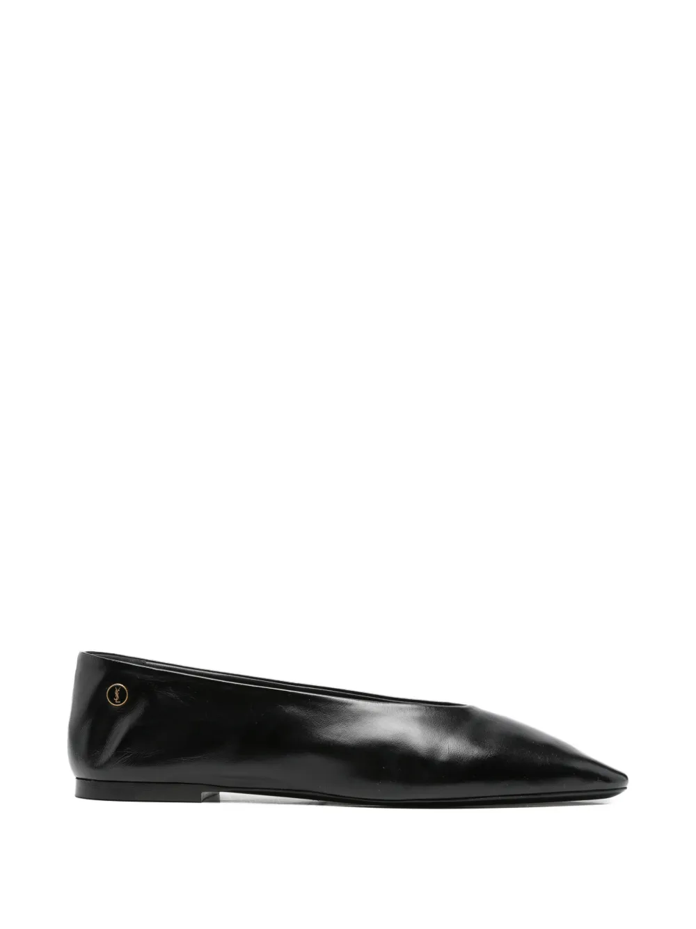 Saint Laurent pointed toe leather loafers - Schwarz