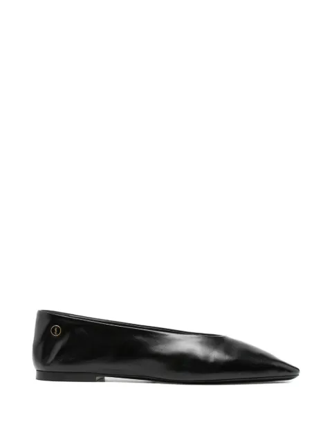 Saint Laurent pointed toe leather loafers