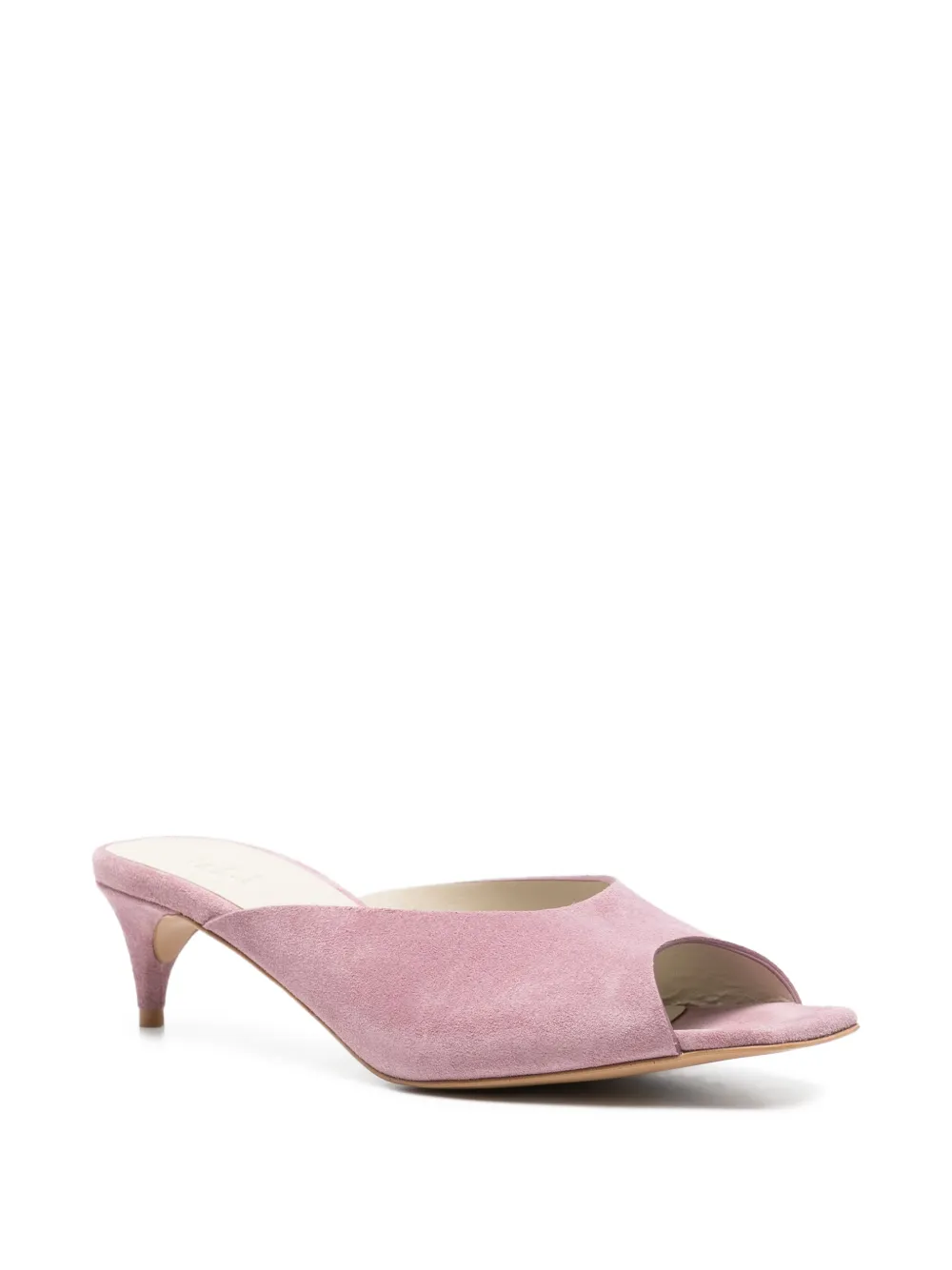  Tela Square-toe Slippers - Pink 