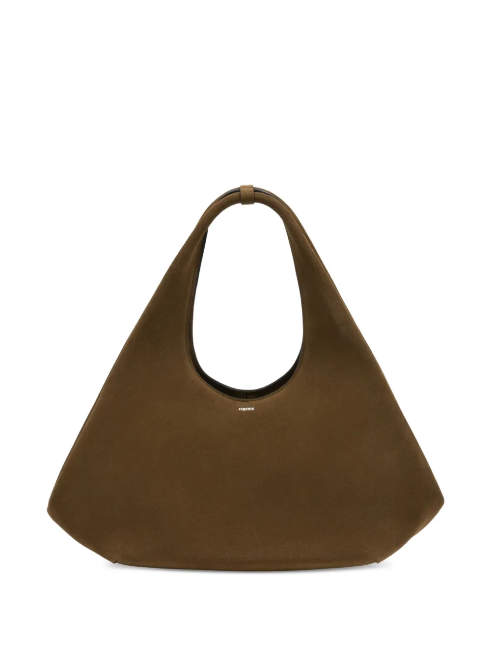 Coperni Folded leather shoulder bag - Marrone