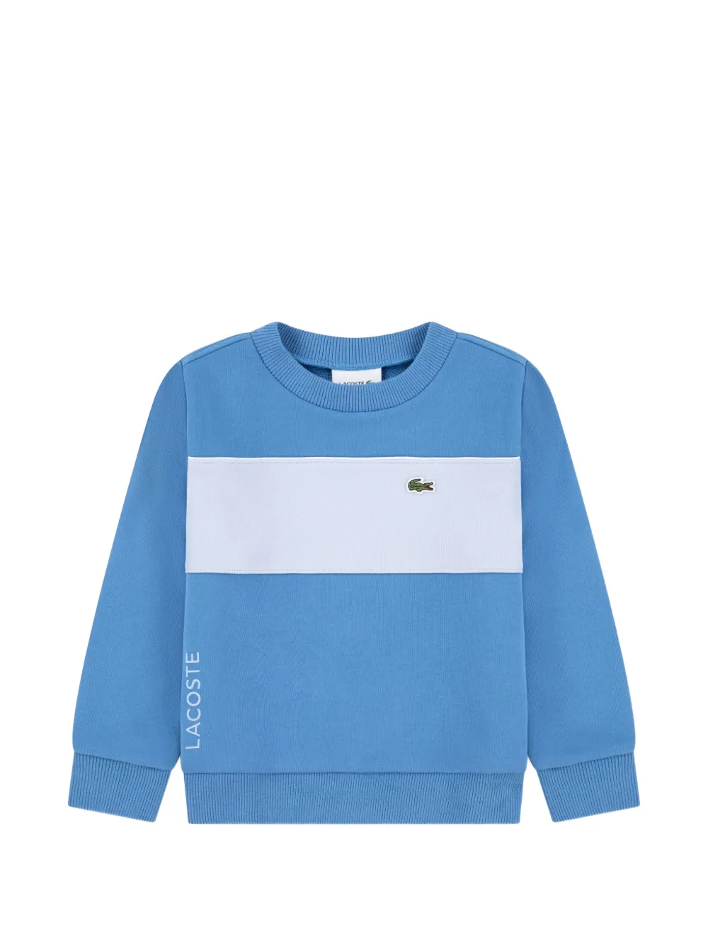 Lacoste Kids logo appliqué sweatshirt - Blu