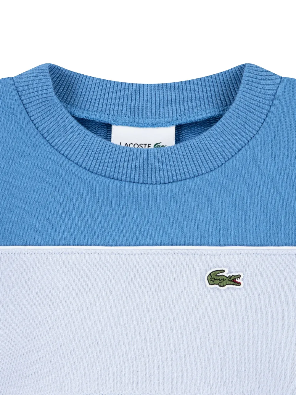 Lacoste Kids Sweater met logo-applicatie Blauw