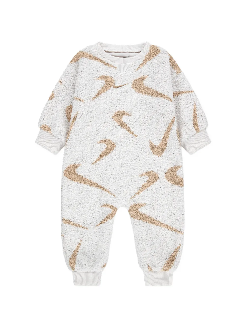 Nike Kids logo print romper - Toni neutri