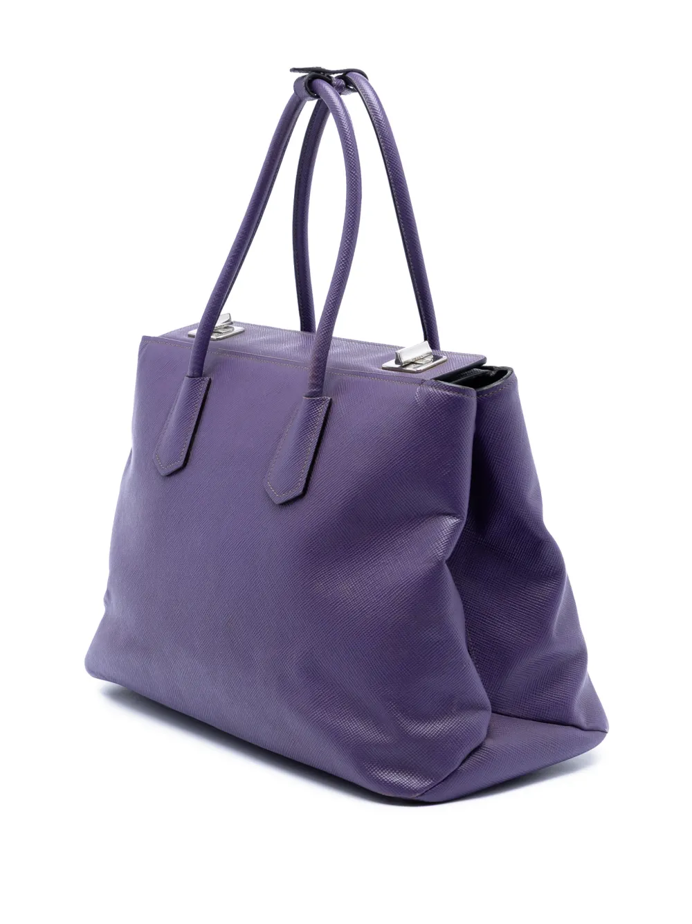 2010-2025 Saffiano Cuir Turnlock Twin Satchel