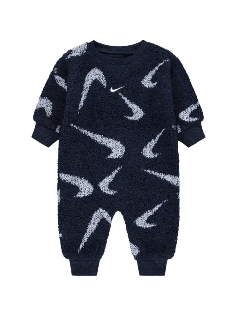 Nike Kids logo-pattern romper