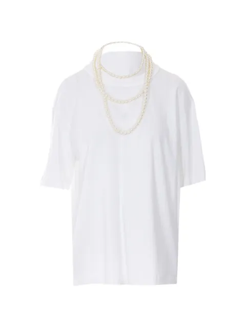 Eleh pearl-necklace T-shirt